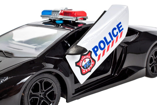 Masina de Politie cu Telecomanda, SuperSport Police, KinderVibe™, cu Faruri Luminoase si Usa care se Deschide din Telecomanda, 1:14, Incarcator Inclus