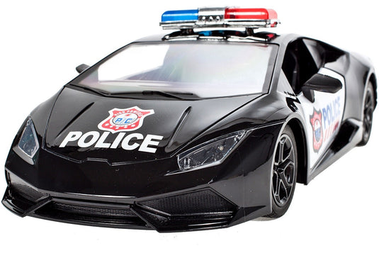 Masina de Politie cu Telecomanda, SuperSport Police, KinderVibe™, cu Faruri Luminoase si Usa care se Deschide din Telecomanda, 1:14, Incarcator Inclus