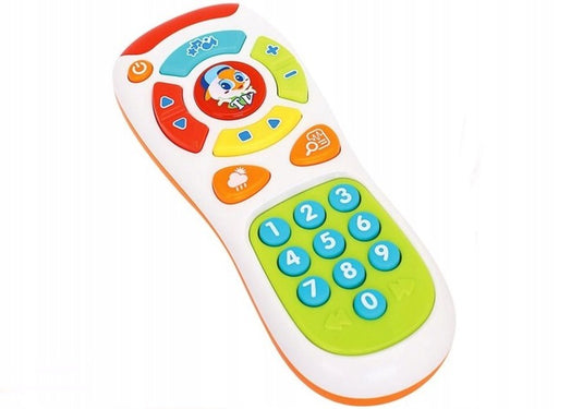 Telecomanda de Jucarie, MY FIRST REMOTE, cu Sunete, Muzica si Lumini, in Engleza, Multicolor
