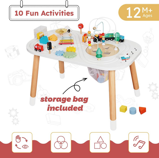 Măsuță senzorială 10 în 1 multicoloră, imaginea 3