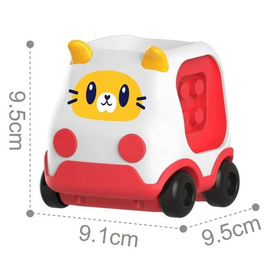 Plansa de Constructie Tip Montessori CreativeBoard Indiggo® Placa cu Activitati Educationale, Compatibil Jucarii LEGO, Masinuta, Asamblare Nelimitata, Alb/Rosu