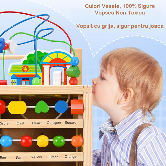 Premergător din lemn cu ceas Clock Walker, imaginea 6
