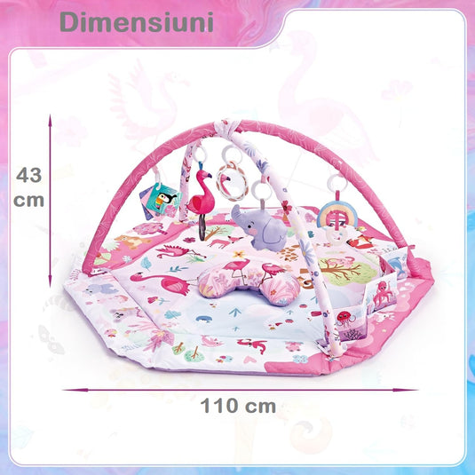 Saltea de joacă cu țarc FlamingoBeBe