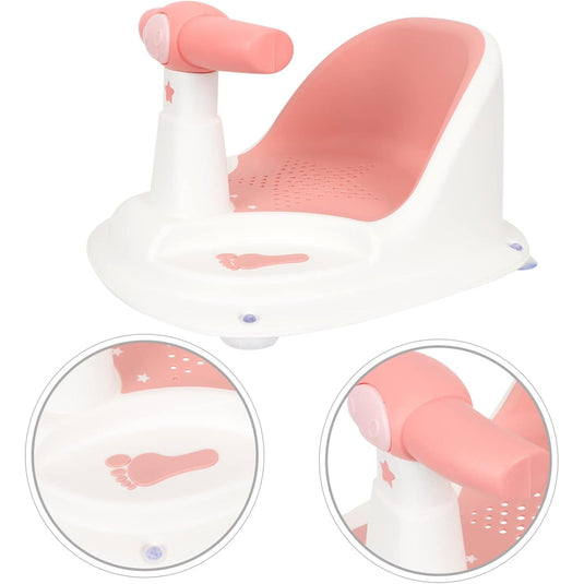Scaun de baie bebeluși roz SmartVibe