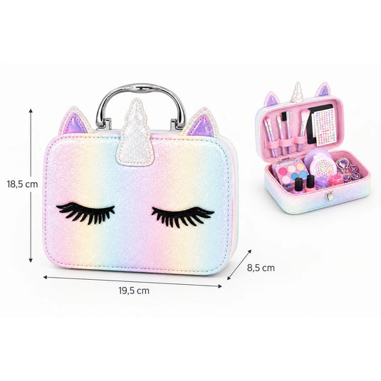 Trusă de machiaj curcubeu Unicorn Kitty
