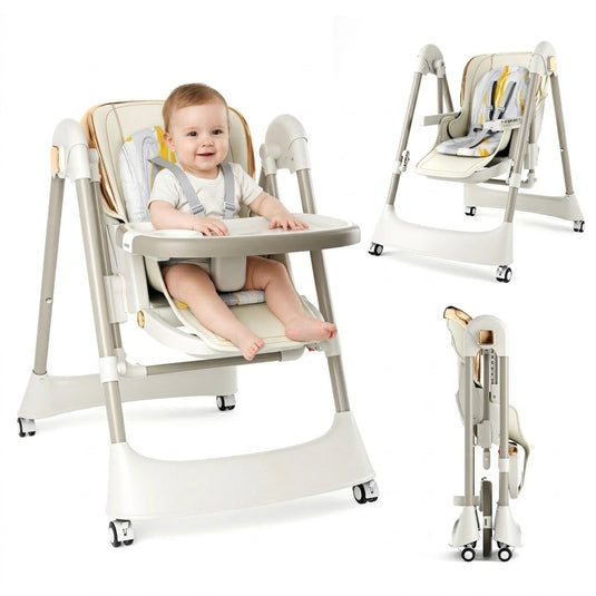 Scaun de masă 3 în 1 BabyBoo cu balansoar