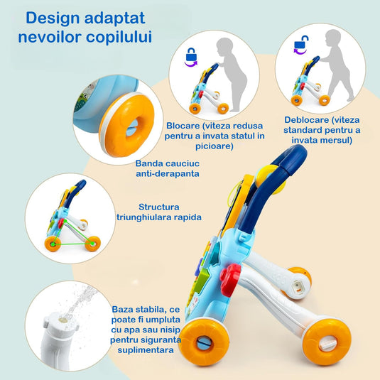 Premergător cu tablă de desenat LittleSteps