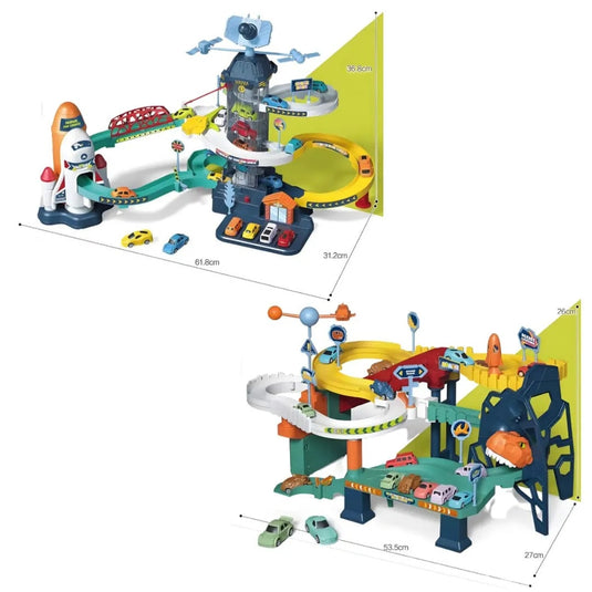 Circuit auto spațial TurboGalaxy cu lift