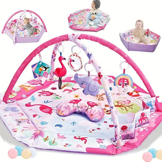 Saltea de joacă cu țarc FlamingoBeBe