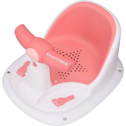 Scaun de baie bebeluși roz SmartVibe