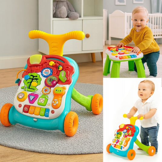 Premergător cu măsuță educativă Musical Walker