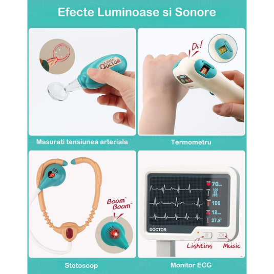 Set doctor cu 26 de piese și cărucior