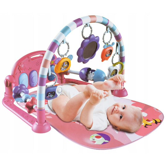 Salteluță cu pian roz KinderVibe