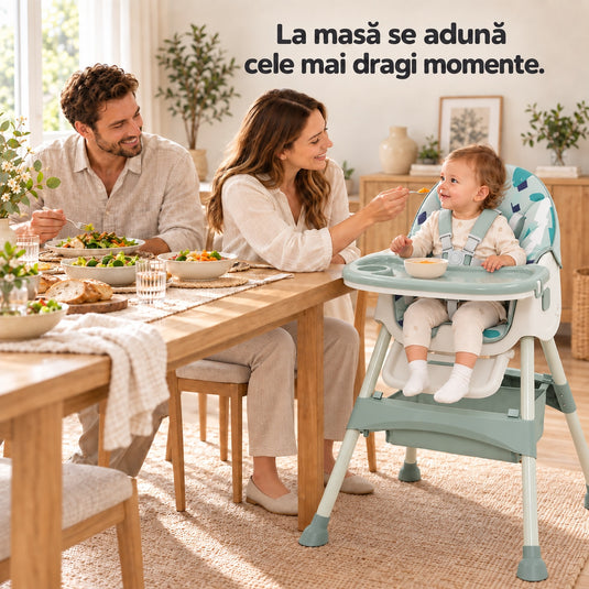 Scaun de masă verde mandala KinderVibe