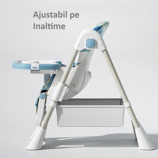 Scaun de masă pliabil roz melanj KinderVibe