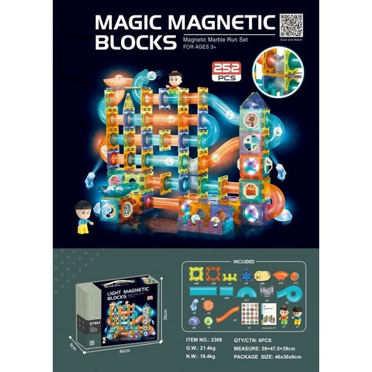 Set mare de piese magnetice Magic Light