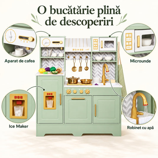 Bucătărie cu aburi pentru copii GrandeCuisine