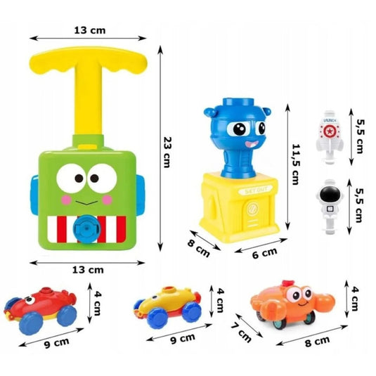 Lansator de baloane cu vehicule în mișcare