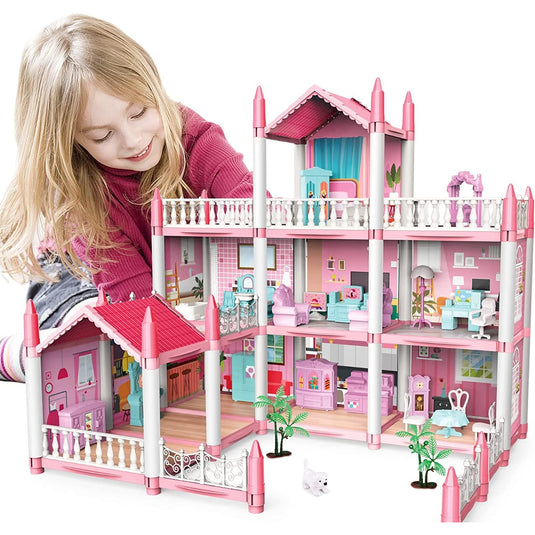 Căsuță de păpuși cu palmieri DreamVilla