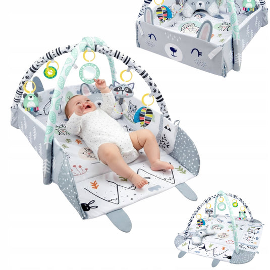 Saltea de activități gri BabyKING 3 în 1
