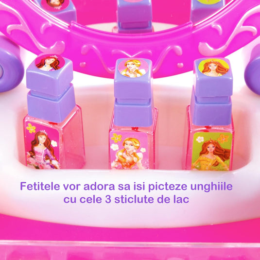 Măsuță de machiaj cu lumini și sunete Jolie Chic