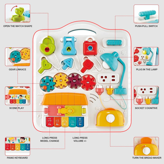 Măsuță și panou de activități BrainyBaby