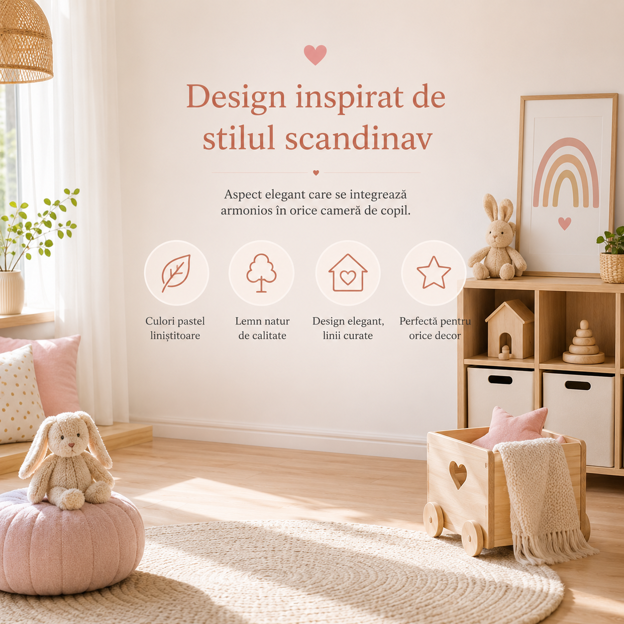 Bucatarie din Lemn pentru Copii, 85 cm, Cuptor, Plita, Chiuveta si Accesorii, Montessori, Alb/Roz