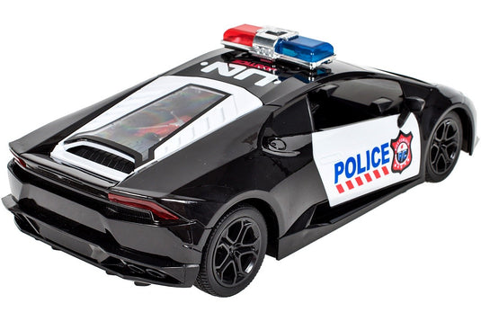 Masina de Politie cu Telecomanda, SuperSport Police, KinderVibe™, cu Faruri Luminoase si Usa care se Deschide din Telecomanda, 1:14, Incarcator Inclus