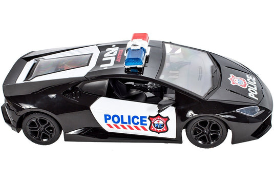 Masina de Politie cu Telecomanda, SuperSport Police, KinderVibe™, cu Faruri Luminoase si Usa care se Deschide din Telecomanda, 1:14, Incarcator Inclus