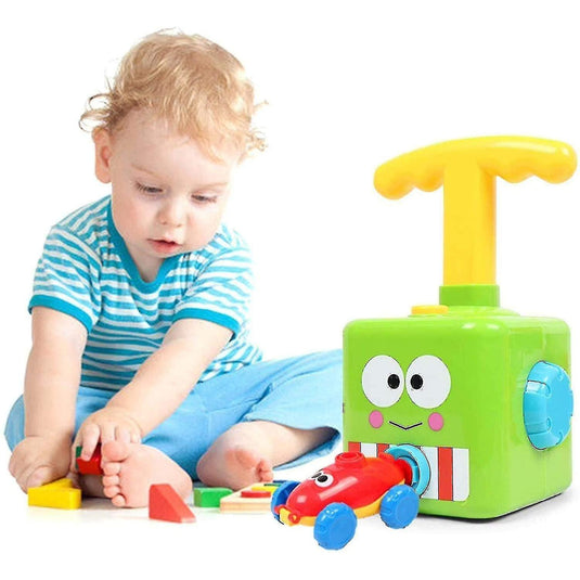 Jucarie Interactiva pentru Copii, Lansator de Baloane, Vehicule in Miscare, 12 Baloane Incluse, 3 ani+, Indiggo, Multicolor