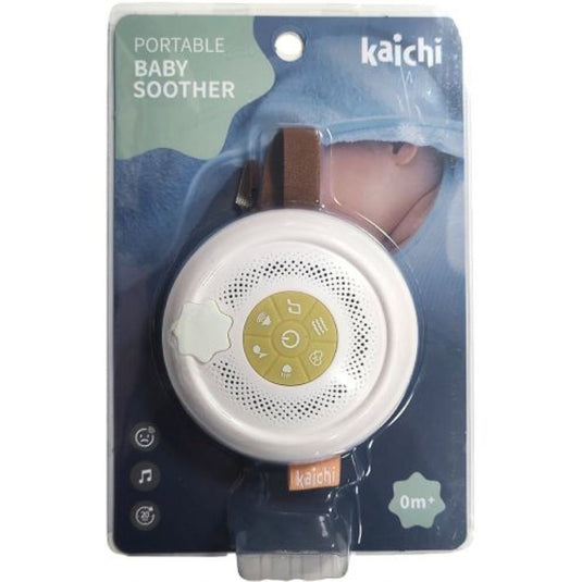 Jucarie de Calmare pentru Bebelusi, BabySoother, Portabila, cu Volum Reglabil, Lumini, Cantece de Leagan, Ideal de la Nastere, Alb