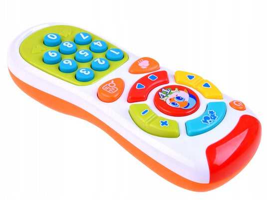 Telecomanda de Jucarie, MY FIRST REMOTE, cu Sunete, Muzica si Lumini, in Engleza, Multicolor