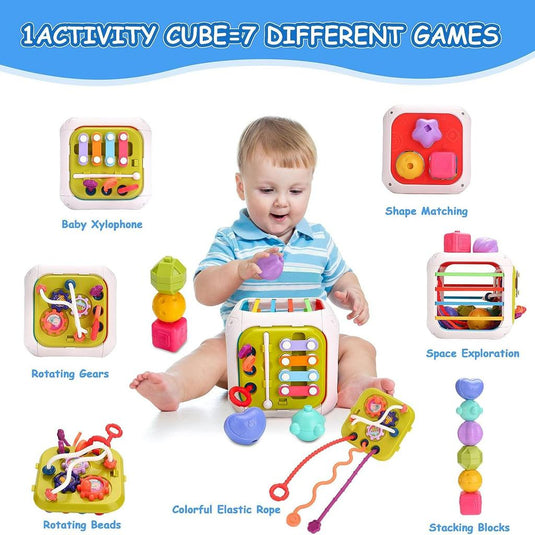 Cub de activități senzorial 7 în 1, imaginea 10
