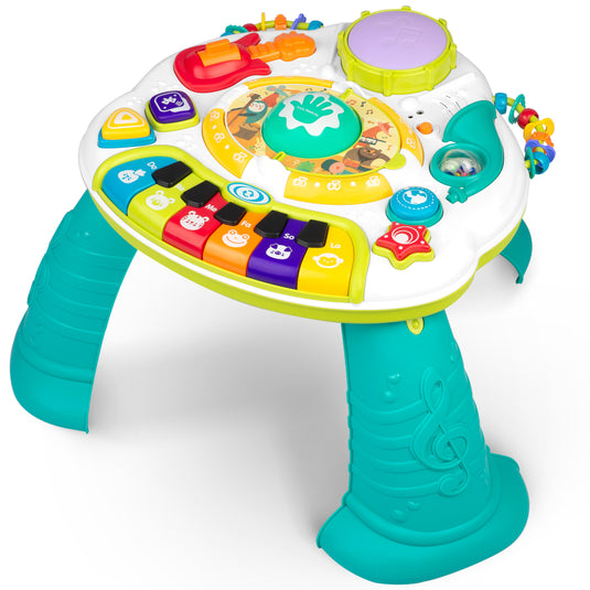 Masuta Interactiva 2in1, Kids Melody, Multifunctionala, cu Activitati tip Busy Board, Functie Bluetooth, Ajustare Volum, Include Microfon, cu Numeroase Sunete si Melodii, Butoane Luminoase, Indiggo@