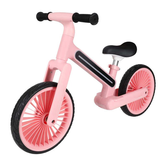 Bicicleta de Echilibru pentru Copii - NeoGlow Balance Bike Indiggo@, Iluminare LED RGB 20 Moduri, Roti EVA 12 inch Rezistente, Sa Reglabila, Cadru Usor 3.6 kg, 2+ Ani, Rose