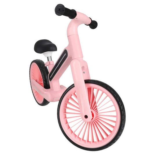 Bicicleta de Echilibru pentru Copii - NeoGlow Balance Bike Indiggo@, Iluminare LED RGB 20 Moduri, Roti EVA 12 inch Rezistente, Sa Reglabila, Cadru Usor 3.6 kg, 2+ Ani, Rose