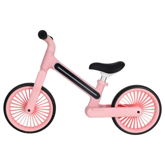 Bicicleta de Echilibru pentru Copii - NeoGlow Balance Bike Indiggo@, Iluminare LED RGB 20 Moduri, Roti EVA 12 inch Rezistente, Sa Reglabila, Cadru Usor 3.6 kg, 2+ Ani, Rose