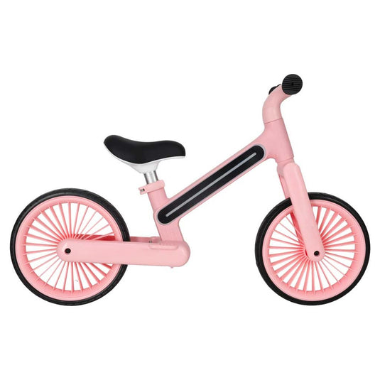 Bicicleta de Echilibru pentru Copii - NeoGlow Balance Bike Indiggo@, Iluminare LED RGB 20 Moduri, Roti EVA 12 inch Rezistente, Sa Reglabila, Cadru Usor 3.6 kg, 2+ Ani, Rose