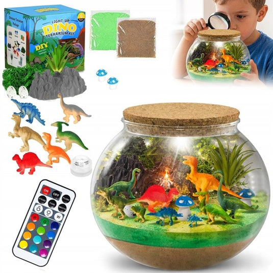 Lampă de noapte cu dinozauri, terariu DIY, imaginea 13