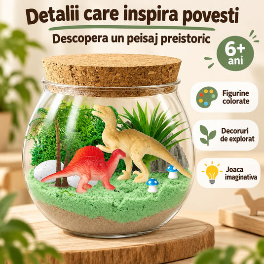 Lampă de noapte cu dinozauri, terariu DIY, imaginea 16