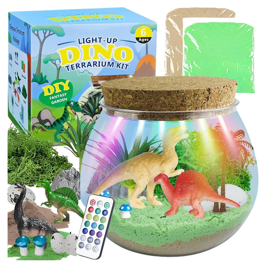 Lampă de noapte cu dinozauri, terariu DIY, imaginea 19