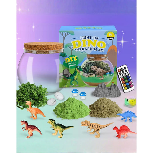 Lampă de noapte cu dinozauri, terariu DIY, imaginea 20