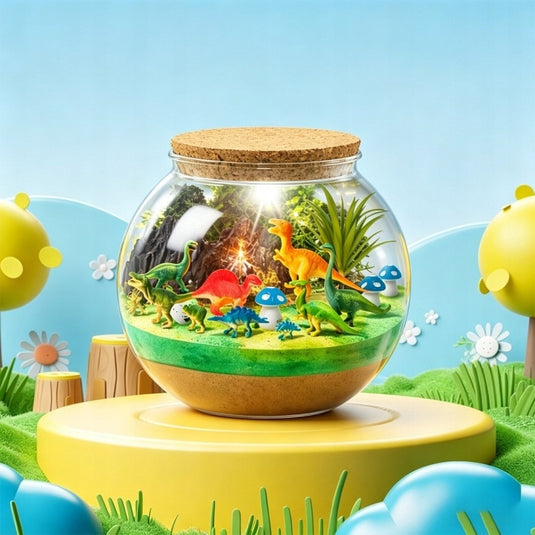 Lampă de noapte cu dinozauri, terariu DIY, imaginea 22
