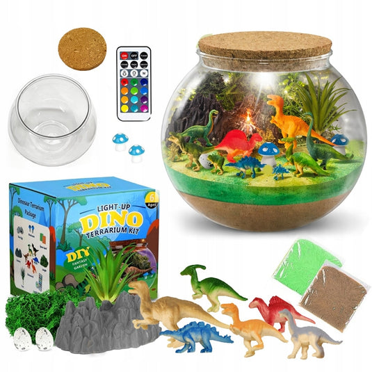 Lampă de noapte cu dinozauri, terariu DIY, imaginea 10