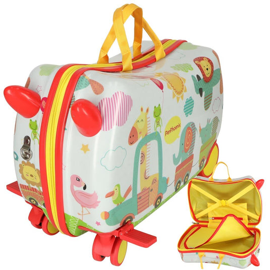 Resigilat: Geanta de Voiaj pentru Copii RollyUP UniqViBE® Multifunctional cu Functie Scaun de Plimbare, Roti 360° Doua