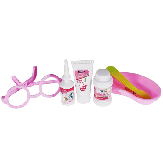 Trusă medicală de jucărie Medical Kit cu cărucior pe roți și 17 accesorii, de la 4 ani
