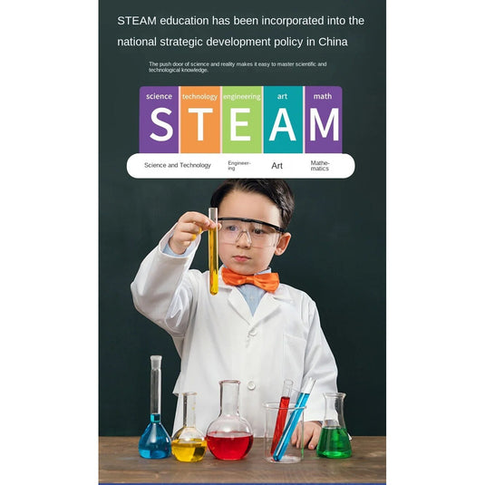 Resigilat: Set de Joaca Educativ Kit Experimente Stiintifice - ScienceBOX™ 80 de Experimente, STEM, Experimente cu Apa, Chimie si Earth Science, Experimente Magice, Vulcan, Cristale, Curcubeu Lichid, 6 Ani+, White Purple