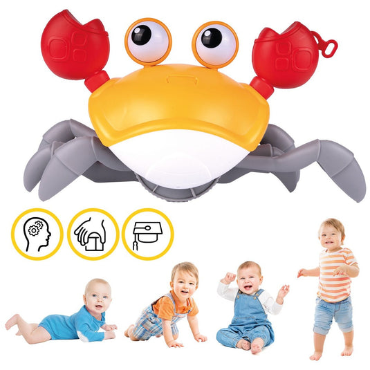 Jucarie Interactiva Electrical Crabby Indiggo@ cu Senzori, Lumini si Sunete, Alimentare cu Baterii, 3 Ani+