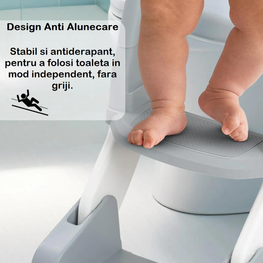 Resigilat: Reductor Multifunctional 3in1 CozyMood Indiggo® cu Perna Moale Detasabila si Lavabila, Inaltator si Scaunel