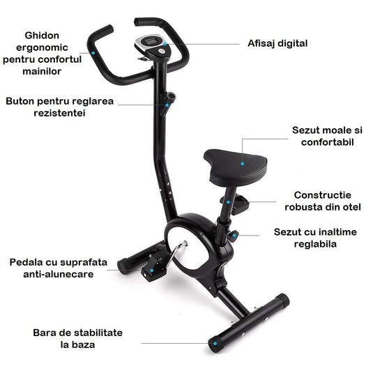 Resigilat: Bicicletă fitness HomeGym X3Ride SilentRun